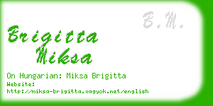 brigitta miksa business card